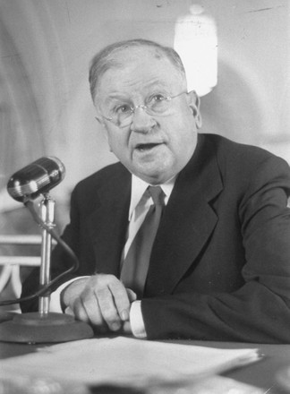 Harold L Ickes Listening Democratic National Editorial Stock Photo ...