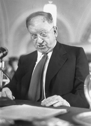 Harold L Ickes Speaking Democratic National Editorial Stock Photo ...