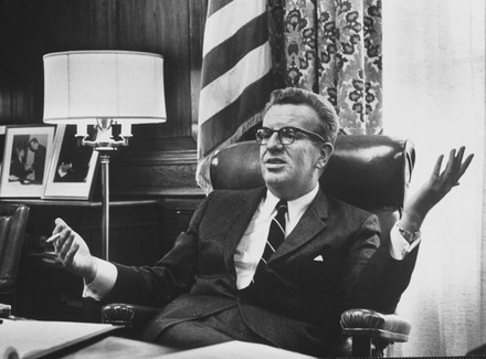 Postmaster General Lawrence Obrien His Office Editorial Stock Photo ...