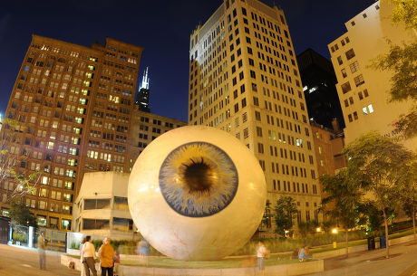 'Eyeball' Art Installation, Pritzker Park, Chicago, America - 09 Jul 2010