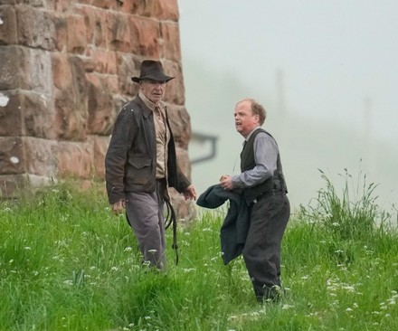 'Indiana Jones' on set filming, Leaderfoot, Melrose, Scottish Borders, UK - 11 Jun 2021