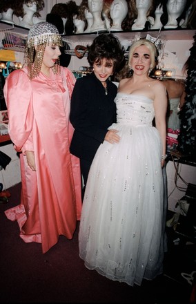 Joan Collins, Donna English and Christine Pedi at the Forbidden Broadway