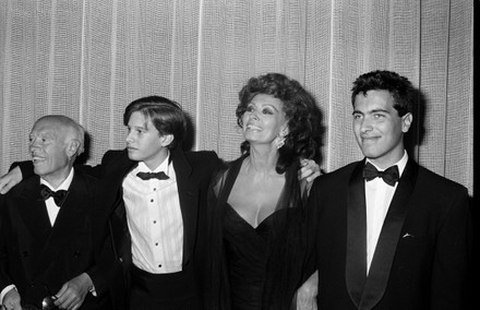 Sophia Loren and husband, producer Carlo Ponti , with sons Carlo Jr ...