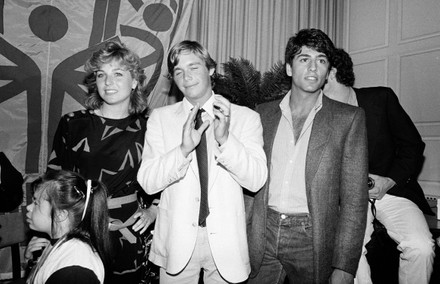 Tatum O'Neal, Christopher Atkins, and Vincent Spano at Superman 3 Premiere Party