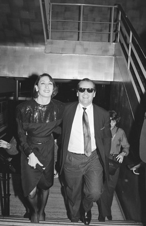 Angelica Huston and Jack Nicholson