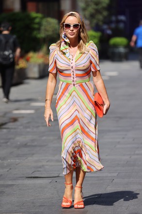 Amanda Holden out and about, London, UK - 15 Jun 2021
