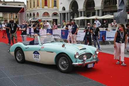 Mille Miglia vintage car rally, Brescia, Italy - 16 Jun 2021
