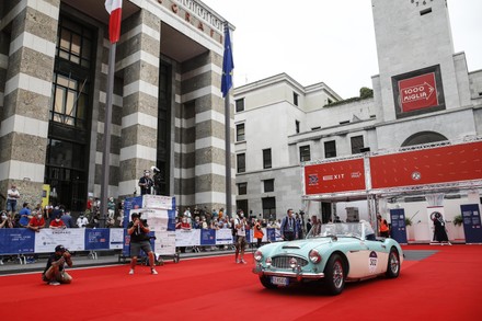 Mille Miglia vintage car rally, Brescia, Italy - 16 Jun 2021