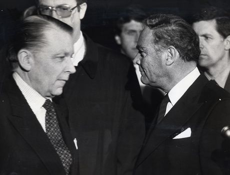 Alexander Haig Right (died February 2010) U S Secretary Of State With Francis Pym The British Foreign Secretary At The Time Of The Falklands War.