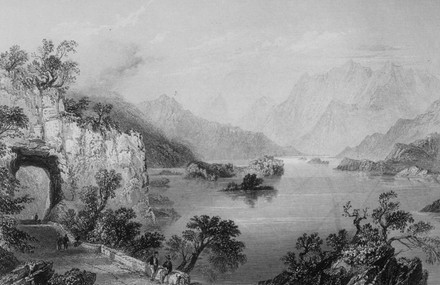 Upper Lake Killarney Drawing By W Editorial Stock Photo - Stock Image ...