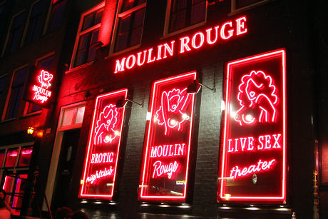Moulin Rouge Live Sex Show Amsterdam Editorial Stock Photo image pic