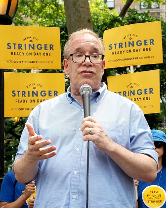 Mayoral Candidate Scott Stringer Hosts Rally, New York, USA - 19 Jun 2021