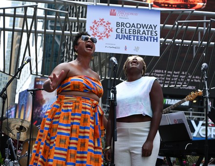 Broadway Celebrates Juneteenth in Times Square, New York, USA - 19 Jun 2021
