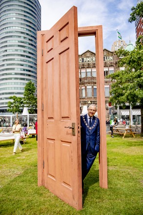 Gavin Turk art installation, Rotterdam, Netherlands - 20 Jun 2021