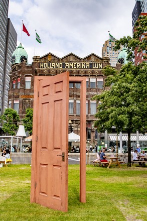 Gavin Turk art installation, Rotterdam, Netherlands - 20 Jun 2021