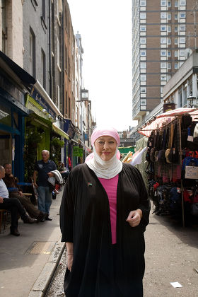 Yvonne Ridley in Berwick Street, Soho, London, Britain - 26 Jun 2009