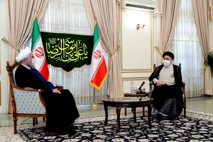 Iranian President Hassan Rouhani visits President-elect Ebrahim Raisi, Tehran, Iran - 19 Jun 2021