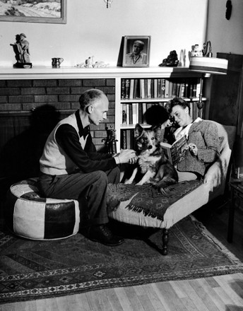 Journalist Ernie Pyle Talking His Wife Editorial Stock Photo - Stock ...