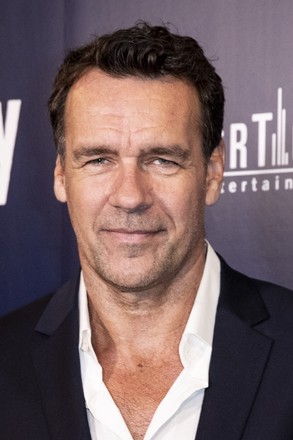 David James Elliott Poses On Red Editorial Stock Photo - Stock Image