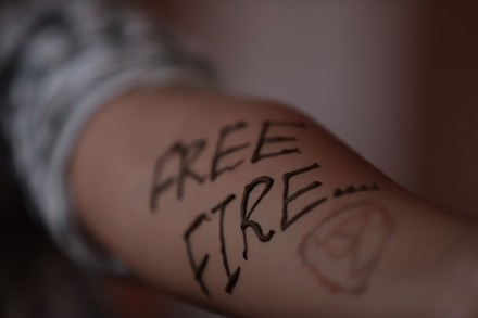 Garena Free Fire LOGO Drawing step by step  How to draw free fire Game  tribal tattoo  YouTube
