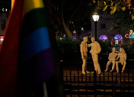 New York prepares for LGBT Pride March, USA - 24 Jun 2021