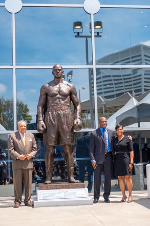 Evander Holyfield statue unveling, Atlanta, USA - 25 Jun 2021