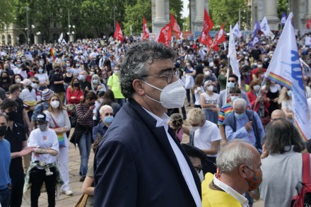 Manifestation to ask approval of DDL Zan bill, Milano, Milano/ Italia, Italy - 08 May 2021