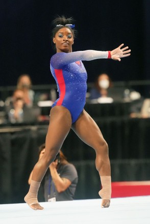 Gymnast Simone Biles Preforms Her Floor Editorial Stock Photo - Stock ...