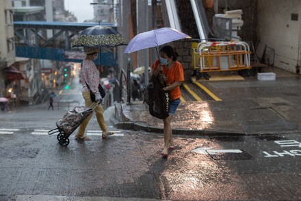 Heavy rain in Hong Kong, China - 28 Jun 2021 Stock Pictures, Editorial ...