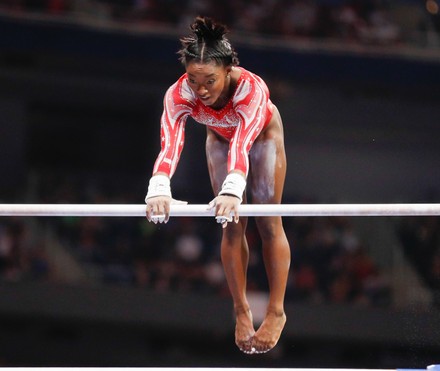 Simone Biles On Uneven Parallel Bars Editorial Stock Photo - Stock 