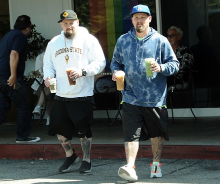 Exclusive - Joel Madden and Benji Madden out and about, Beverly Hills, Los Angeles, USA - 28 Jun 2021