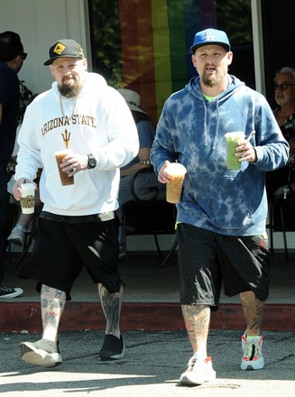 Exclusive - Joel Madden and Benji Madden out and about, Beverly Hills, Los Angeles, USA - 28 Jun 2021