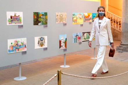 Princess Elena de Borbon attends prize ceremony of the 30th Children's and Youth Painting Competition for Schools, Madrid, Spain - 29 Jun 2021