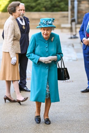 Queen Elizabeth Ii Princess Anne Arrive Editorial Stock Photo - Stock ...