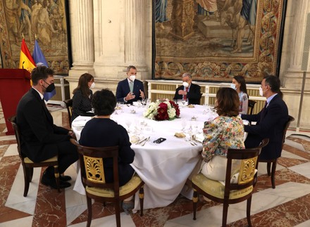 Luncheon at Royal Palace for Antonio Guterres, Madrid, Spain - 02 Jul 2021