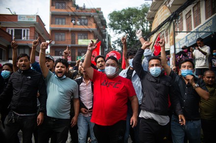 Protest Against Dissolution Of Parliament In Nepal, Kathmandu - 03 Jul 2021