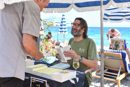 Frederic Beigbeder 'Library of Survival' book launch, Nice, France - 02 Jul 2021