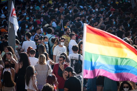 Pride in Naples, Italy - 03 Jul 2021