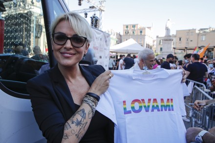 Pride 2021, Piazza Dante, Naples, Italy - 03 Jul 2021