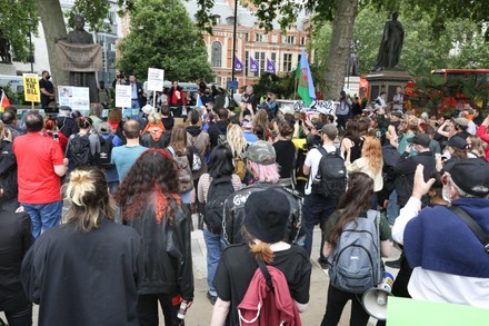 Gypsy and Roma Travelers protest in London, UK - 07 Jul 2021 Stock ...