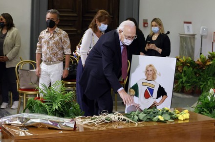 Raffaella Carra funeral, Rome, Italy - 07 Jul 2021