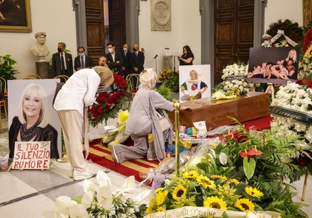 Raffaella Carra lying in state in the Protomoteca hall of Rome's Capitol, Italy - 08 Jul 2021