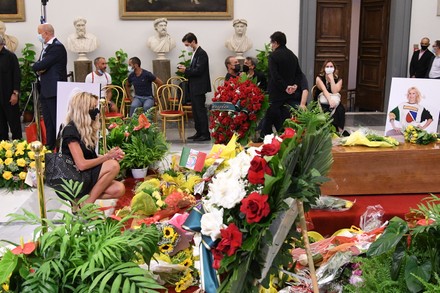 Raffaella Carra funeral, Rome, Italy - 08 Jul 2021