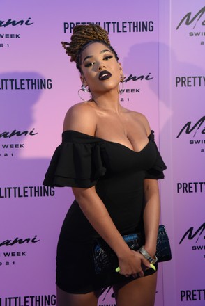 PrettyLittleThings, Arrivals, Miami Swim Week, The Temple House, Florida, USA - 08 Jul 2021