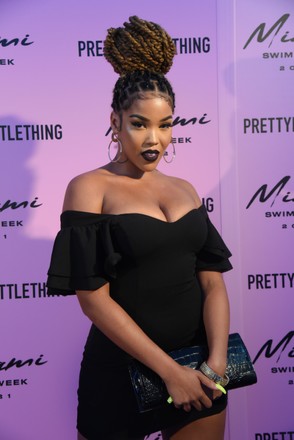 PrettyLittleThings, Arrivals, Miami Swim Week, The Temple House, Florida, USA - 08 Jul 2021
