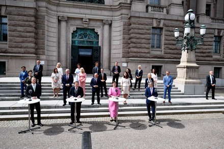 Swedish Prime Minister Lofven presents his new government, Stockholm, Sweden - 09 Jul 2021