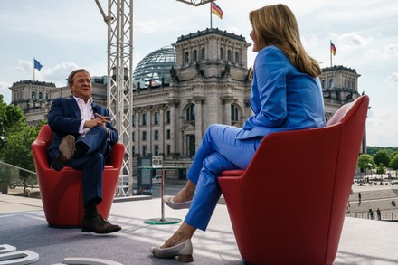 CDU top candidate for the federal elections Armin Laschet attends ARD summer interview, Berlin, Germany - 11 Jul 2021