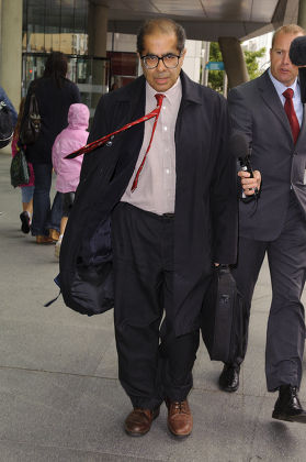 Pathologist Dr Freddy Patel leaves the GMC in Euston Road, London, Britain - 25 Aug 2010