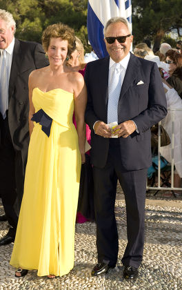 The wedding of Prince Nikolaos and Tatiana Blatnik, monastery of Ayios Nikolaos, Spetses, Greece - 25 Aug 2010