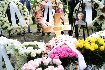 Burial of Zsa Zsa Gabor at Kerepes Cemetery, Budapest, Hungary - 13 Jul 2021